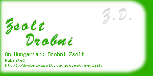 zsolt drobni business card